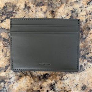 All Saints Olive Green Credit Card Case